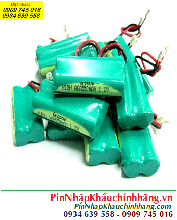 Pin đèn Exit thoát hiểm 2.4v-AAA550mAh, Pin đèn Sự cố khẩn cấp 2.4v-AAA550mAh, Pin sạc NiMh 2.4v-AAA550mAh chính hãng 